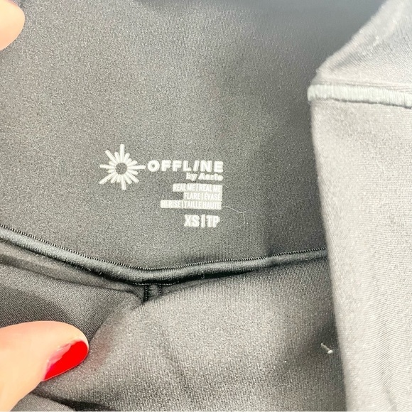 OFFLINE By Aerie Real Me High Waisted Crossover Rib
Super Flare Legging NWOT XS - Picture 7 of 10